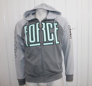 Para hombres Nike Air Force 1 Sudadera Con Capucha Polar Gris Azul Blanco |  eBay