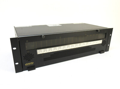 Evertz 500FR Compact Distribution Frame with 12x 500DA2Q, 4x 500ADA