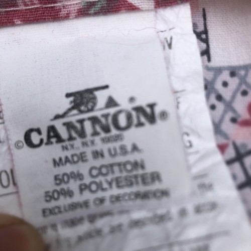 Cannon Cottagecore Standard Patchwork Quilted Pillow Shams Set Pink Star Country - Picture 8 of 16