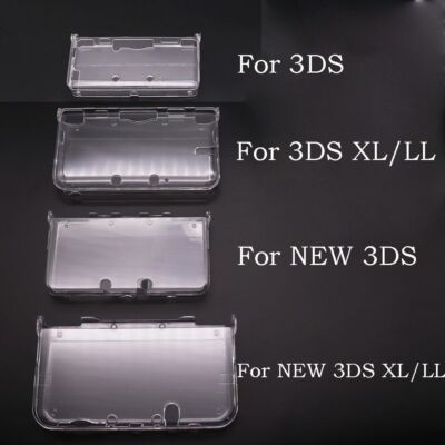 Clear Crystal Hard Shell Skin Transparent Case Cover For New 3DS / 3DS XL LL