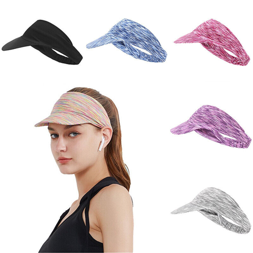Sun Visor Elastic Sports Hat Tennis Golf Headband Cap Ladies Women Sun