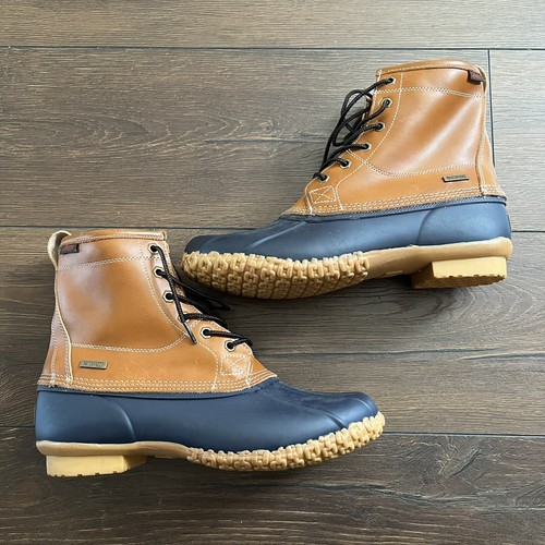 Bass Mens Size 10 Waterproof Duck Boots Mallard Outdoor Rain Shoes