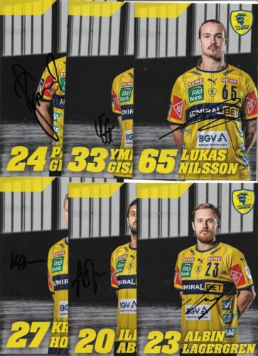 12 postcard by handball player of the Rhine-Neckar lion with original signature - Picture 1 of 2