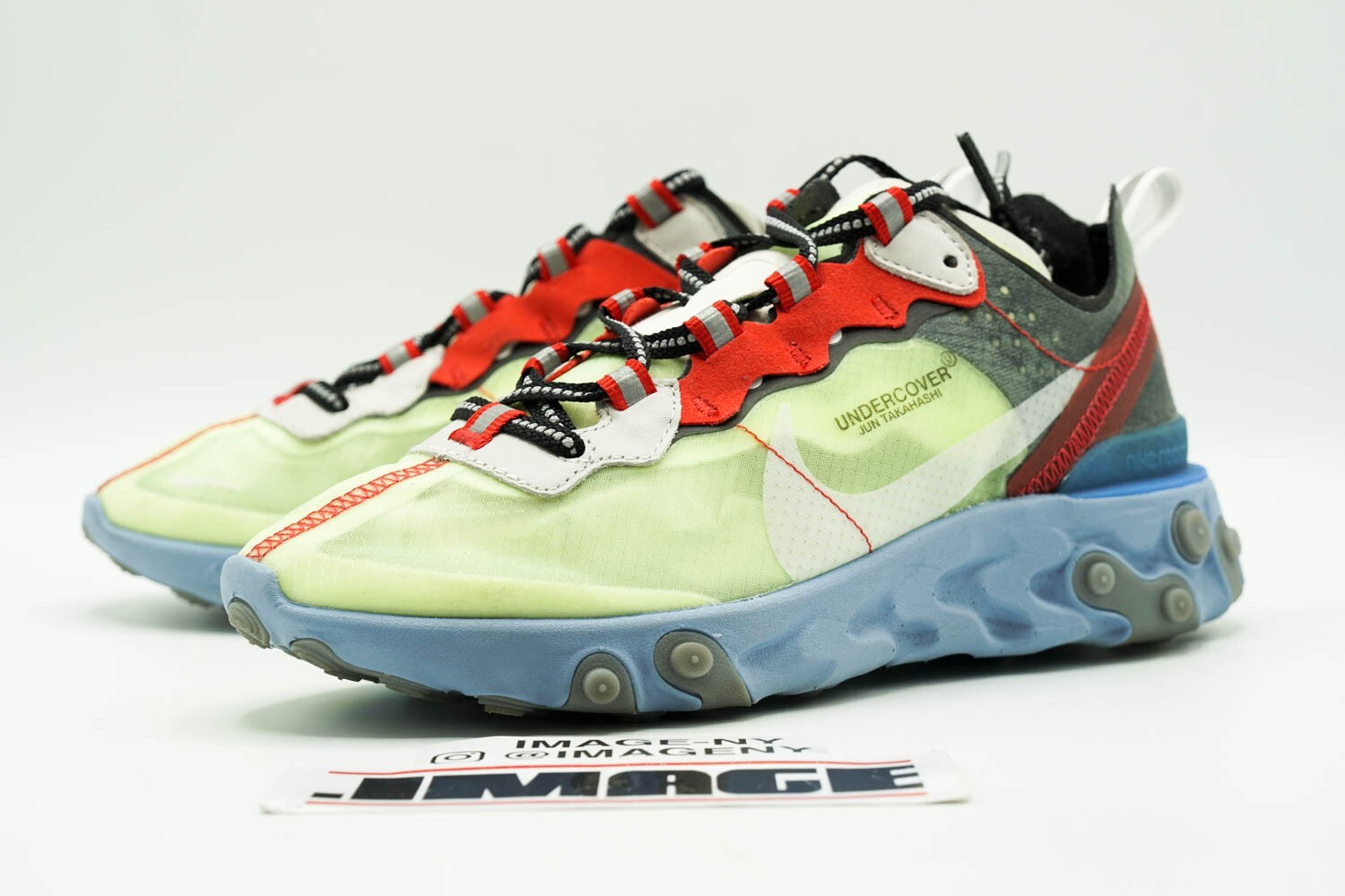 NIKE REACT ELEMENT 87 USED SIZE 4 UNDERCOVER VOLT… - image 3