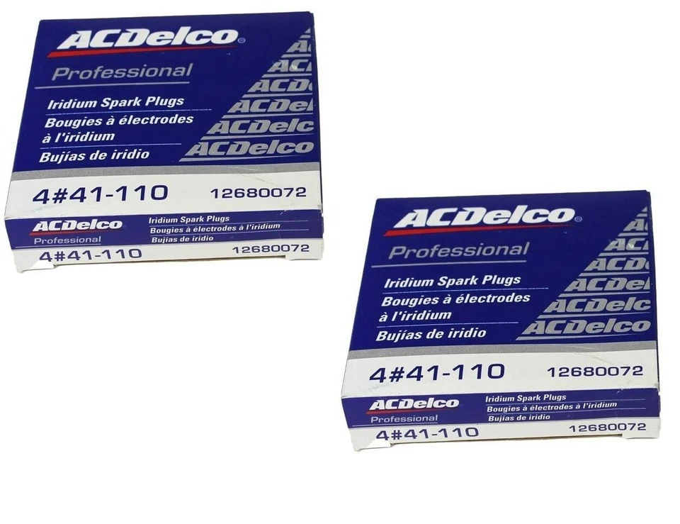 Set of 8 AC Delco Iridium Spark Plugs 41-110 12621258 - Image 2 of 2