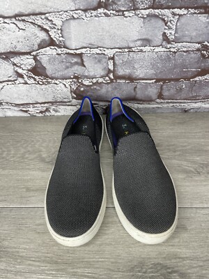 Rothy's The Sneaker Dark Grey Solid Slip On Sneakers Shoes Women's Sz 4M US/34EU