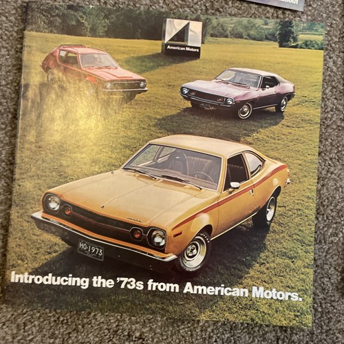1972 1973 AMC Sales Brochure American Motors Post Cards Lot Amx Cardin Javelin - Picture 8 of 24