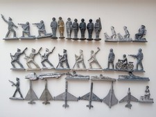 Vintage tin soldiers and military equipment of the USSR of the 70s