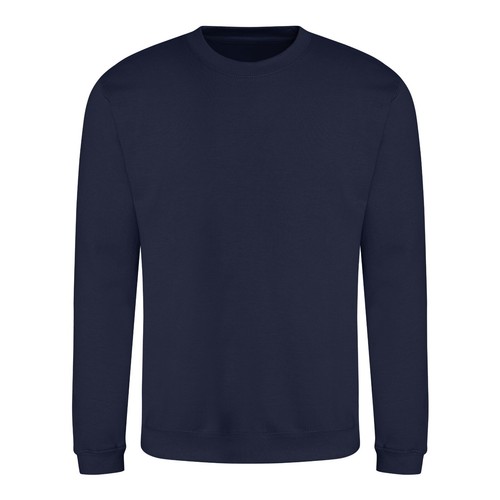 Mens Plain Sweatshirt Crew Neck Jumper Top Sweater Casual Sweat Top Ladies AWDis - Picture 29 of 43