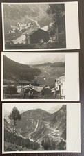 lotto 3 vecchie Foto Cartoline anni '30 - Trentino ? Lombardia ? sconosciuta FP