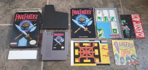 Final Fantasy 1 I Nintendo NES RPG Game Complete CIB Box Map Chart Manual lot ! 