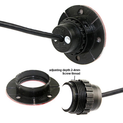 4 Stück Sensoren 16 mm flach Auto Rückfahr Radar Alarmanlage Einparkhilfe Set - Bild 7 von 12
