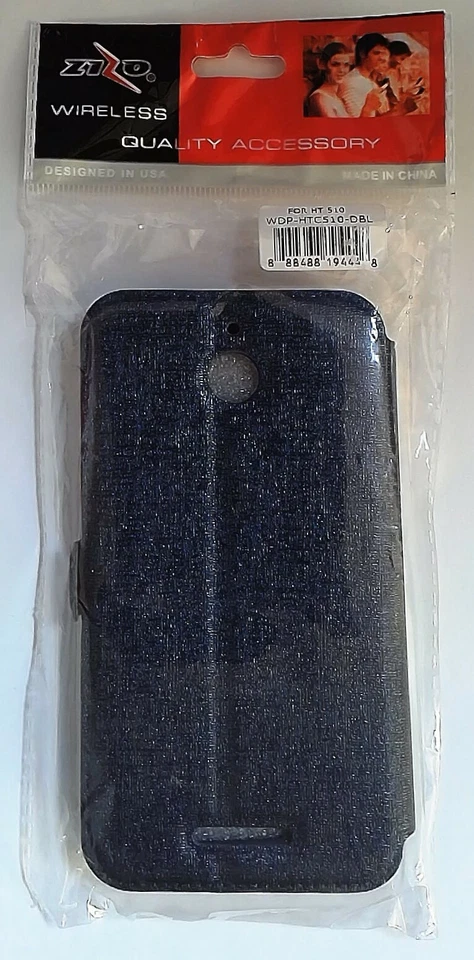 Funda protectora tipo folio Zizo con ventana de fácil acceso (azul brillante) - HTC Desire 510 Foto 2 de 2