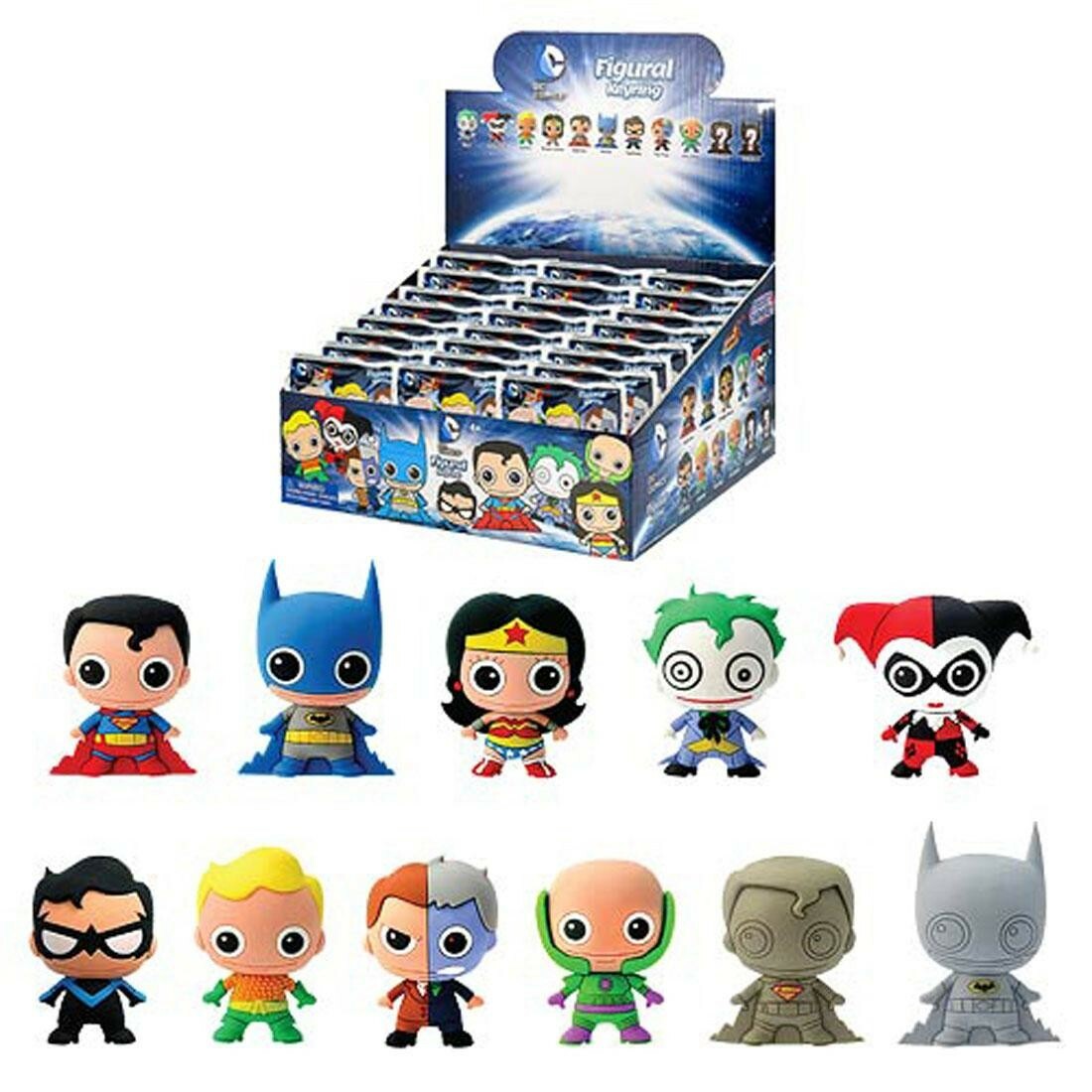 Брелок для ключей в виде фигурки DC Comics с монограммой Серия 1 - 1 Глухая коробка