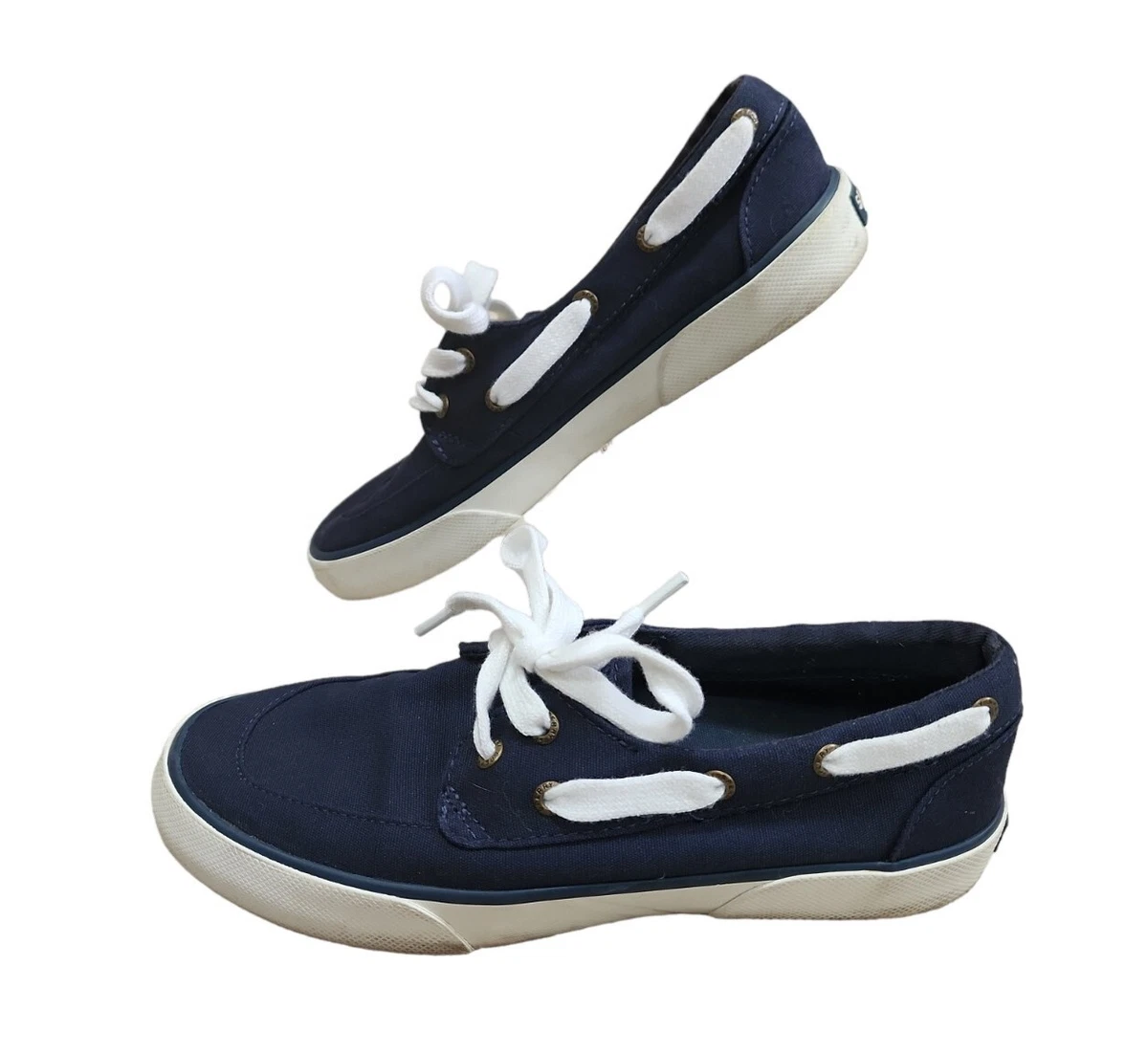 Sperry Women s Size 6 Pier Boat Shoes STS83187 Blue White Lace Up