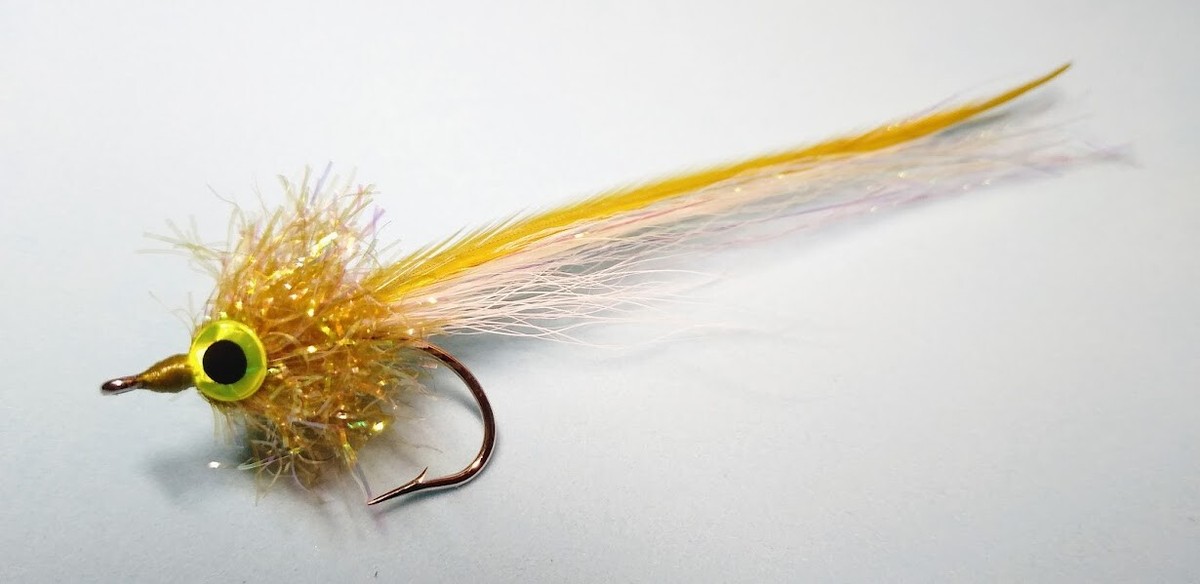 Flatwing Darter - Olive Pearl 1/0 - Saltwater Fly Fishing Striper