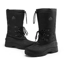 Men's Waterproof Winter Snow Warm Boots Insulated Fur Liner Lightweight Shoes US