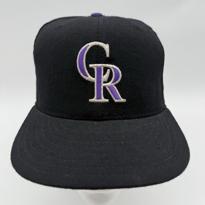 VTG 90s Colorado Rockies New Era 125th Anniversary  Hat Fitted Sz 7 1/8 Wool