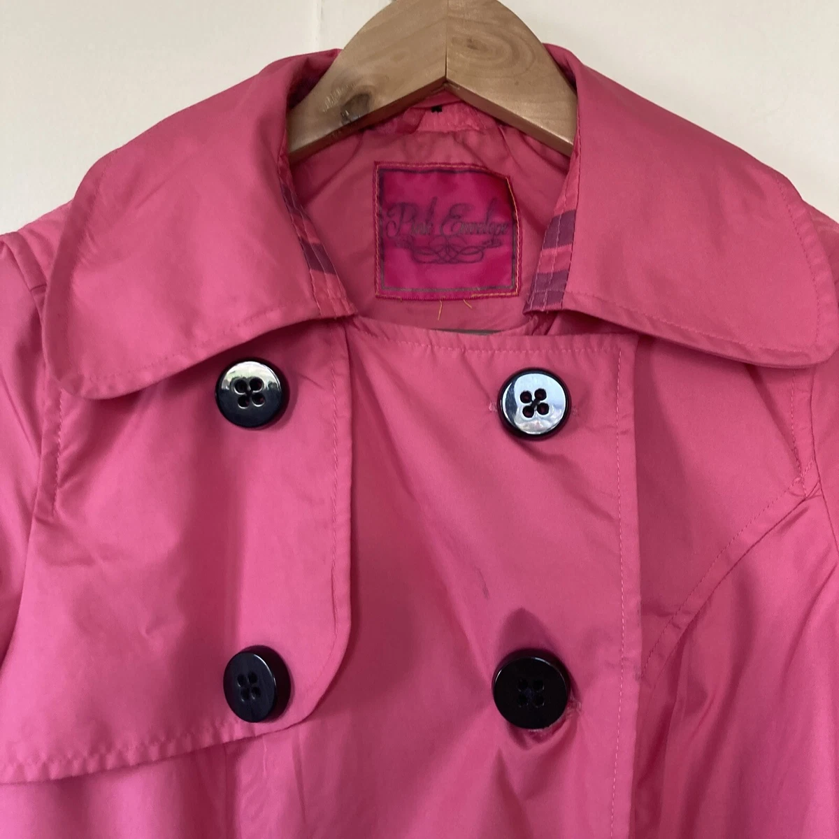 Pink envelope coat sale