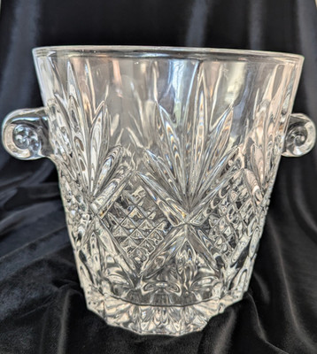 Godinger Dublin Lead-Free Crystal Shannon Ice Bucket Wine Cooler 6-5/8'' X 6 5/8