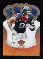 2013 Panini Crown Royale Gold Holo Die-Cut Crown 20/25 JJ Watt #42 0d44
