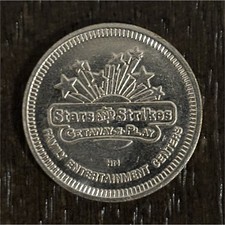 Stars and Strikes Arcade Token No Cash Value
