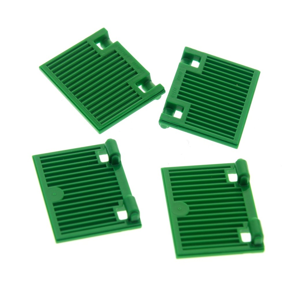 4x Lego Door Plate 1x2x3 Green Hinge without Handle Gate Window 4552353 60800