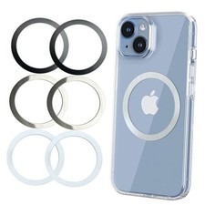 Metal Rings 6PCS,Ultra-Thin 0.4mm for MagSafe Sticker,Magnetic Adapter,Phone