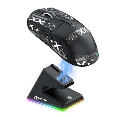 ATTACK SHARK X6 Wireless Gaming Mouse Magnetic Charging Dock