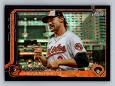 Gunnar Henderson 2025 Topps Chrome Logofractor #213 Black Image Variation 1/10
