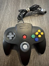 Nintendo 64 N64 Unbranded Video Game Remote Controller Black NUS-005 #2