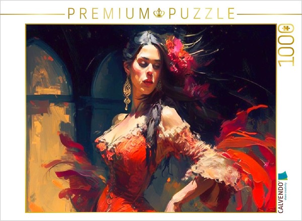 Calvendo Puzzle FlamencoschöNheit | 1000 Teile Lege-GrößE 64X48Cm Foto-Puzzle Fü-image