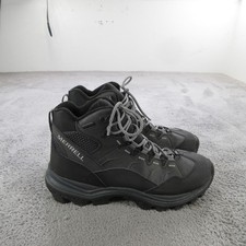 Merrell Snow Hiking Boots Mens Size 11 Black Synthetic Winter Trail J16467Z