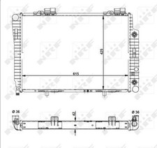 Für NRF NRF 51281 Engine radiator MERCEDES C T-MODEL (S202), C (W202), E T-MODE Für NRF NRF 51281 Engine radiator MERCEDES C T-MODEL (S202), C (W202), E T-MODE