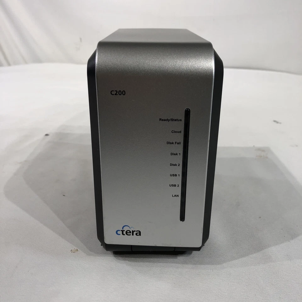 Ctera C200 CT-C200-2 Cloud Ethernet LAN NAS Desktop Storage  2x bay- NO Power - Image 2 of 4
