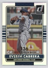 2015 Panini Donruss Stat Line Career 93/136 Everth Cabrera #146 0w8