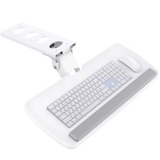 HUANUO Adjustable Under Desk Keyboard Tray 360° Swivel Sliding Ergonomic Drawer