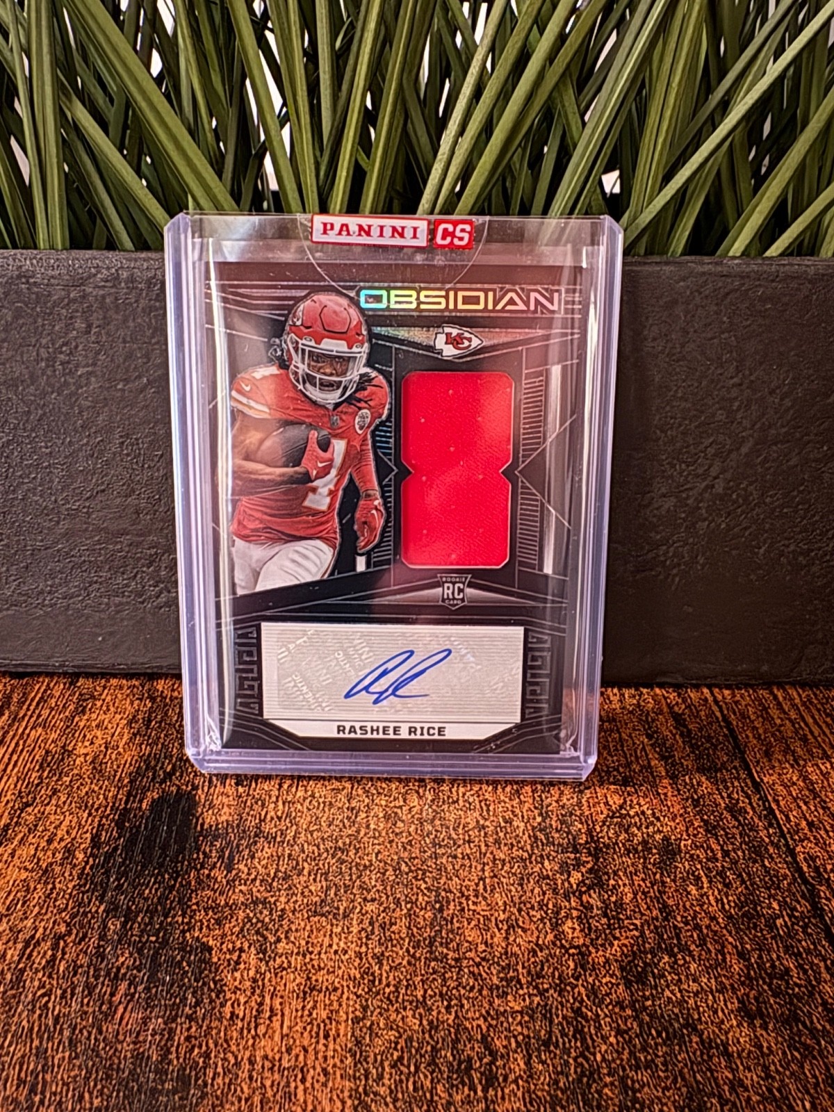 2023 Panini Obsidian - Rookie Jersey Autographs Rashee Rice #218 /199 (AU, MEM,