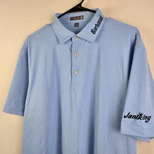 TOUR ISSUED PRO Men's L Peter Millar Summer Comfort Barbasol Janiking Golf Polo