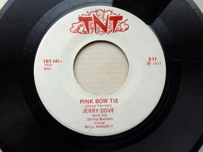 JERRY DOVE 45 'PINK BOW TIE' USA TNT MONSTER 1956 TEXAS ROCKABILLY 1977 RE VG+