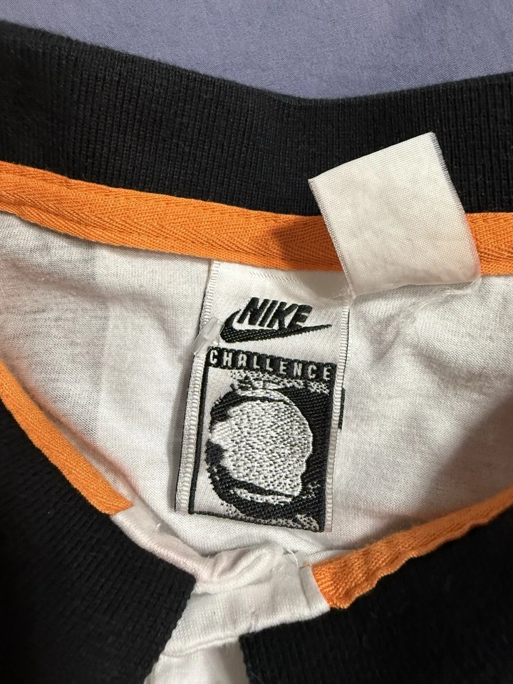 Conjunto de polo e shorts vintage anos 90 Nike Challenge Court Andrea Agassi aberto da França 1991 - Imagem 3 de 4