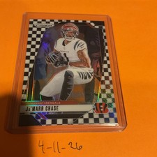 2024 Panini Prizm Football JaMarr Chase Black & White Checkerboard SSP Bengals
