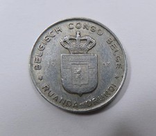 Belgian Congo 1 Franc 1957 SCARCE