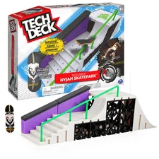 Tech Deck Nyjah Huston Skatepark Playset Customizable Fingerboard Ramp Set