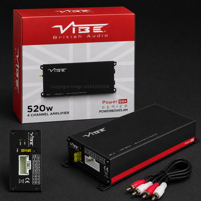 Vibe Audio Auto Powerbox Amp System 520W Micro Mini Verstärker Class D 4 Kanal