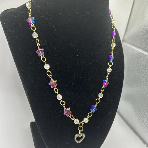 VETEMENTS Collana fatta a mano "Stelle del mio cuore" tono oro