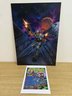 Sega Power Magazine 58 Original Art Cover Video Game Zero Tolerance Nintendo