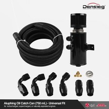 Densieg 750ml Ölauffangbehälter mit Filter + AN10 3m Schlauchsatz Anschlussstück