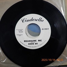 NM EDDIE BO Shake, Rock And Soul / Reassure Me Cinderella Records 1203 Promo 45