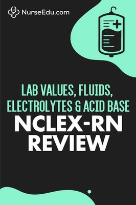 Lab Values, Fluids, Electrolytes, & Acid Base - NCLEX-RN Exam Nurseedu Buch 2021